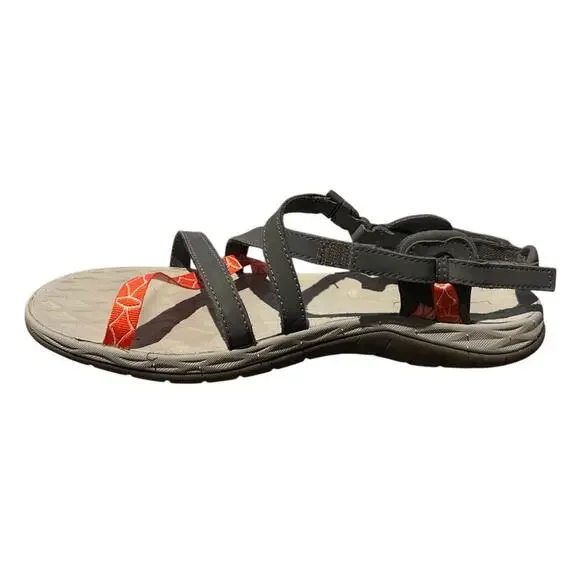 Merrell Sandals Siren Cardia Q Form 2 Hiking Active Strappy Sandals Gray Orange - Picture 10 of 10